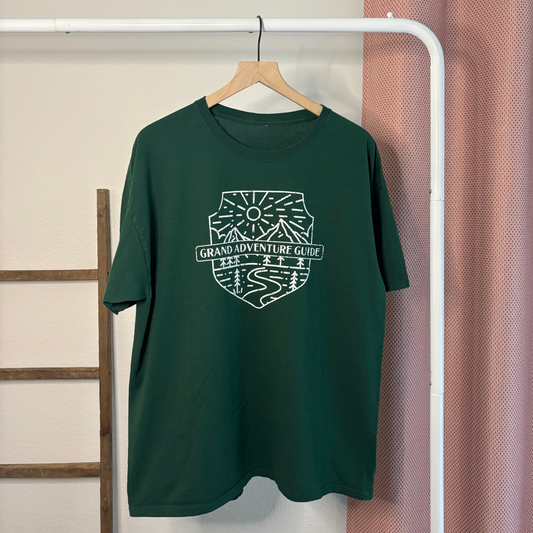 Grand Adventure Guide T-Shirt – Outdoor Graphic Tee (Size XL)