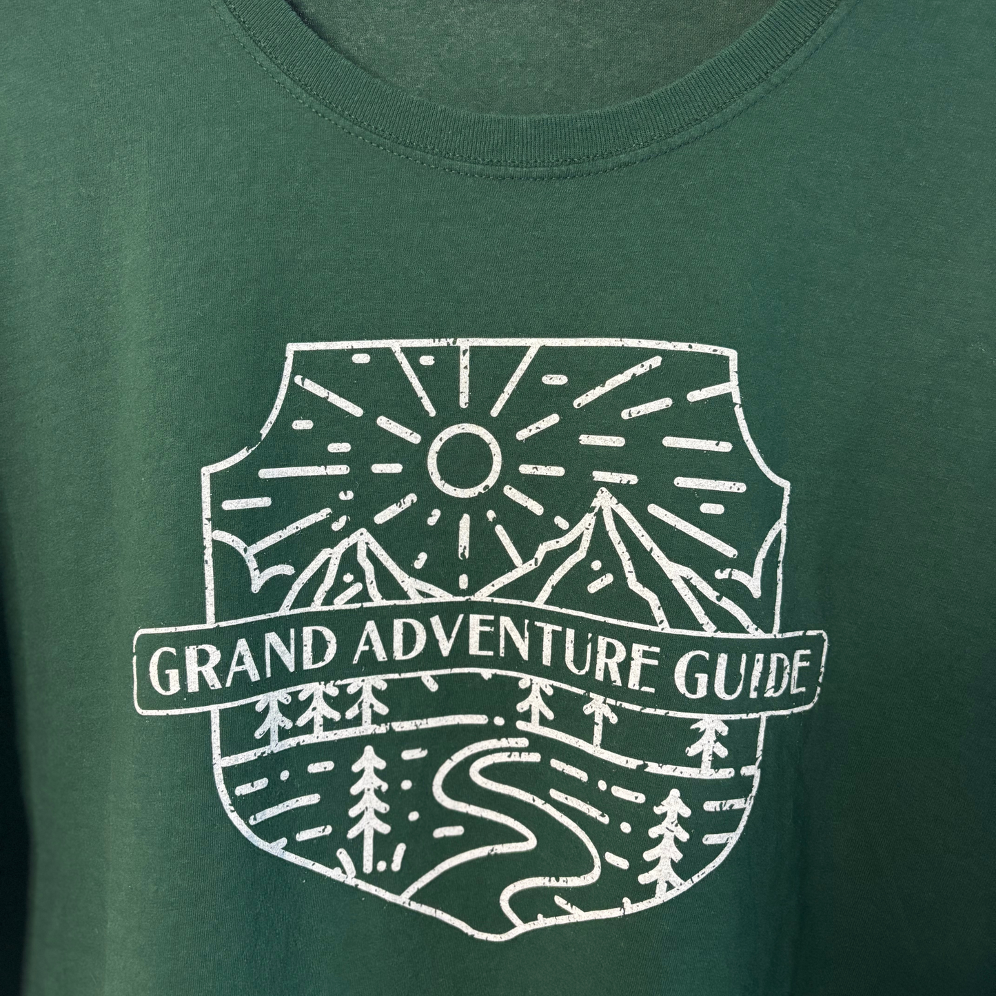 Grand Adventure Guide T-Shirt – Outdoor Graphic Tee (Size XL)