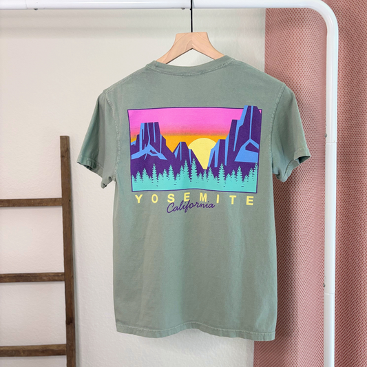 Yosemite National Park Graphic T-Shirt – Comfort Colors, Small