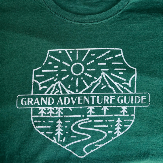 Grand Adventure Guide T-Shirt – Outdoor Graphic Tee (Size XL)
