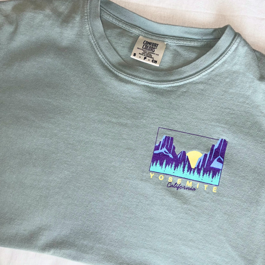 Yosemite National Park Graphic T-Shirt – Comfort Colors, Small