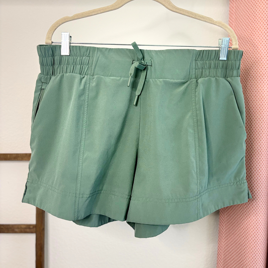 All in Motion Sage Green Running Shorts – Lined Active Performance Shorts